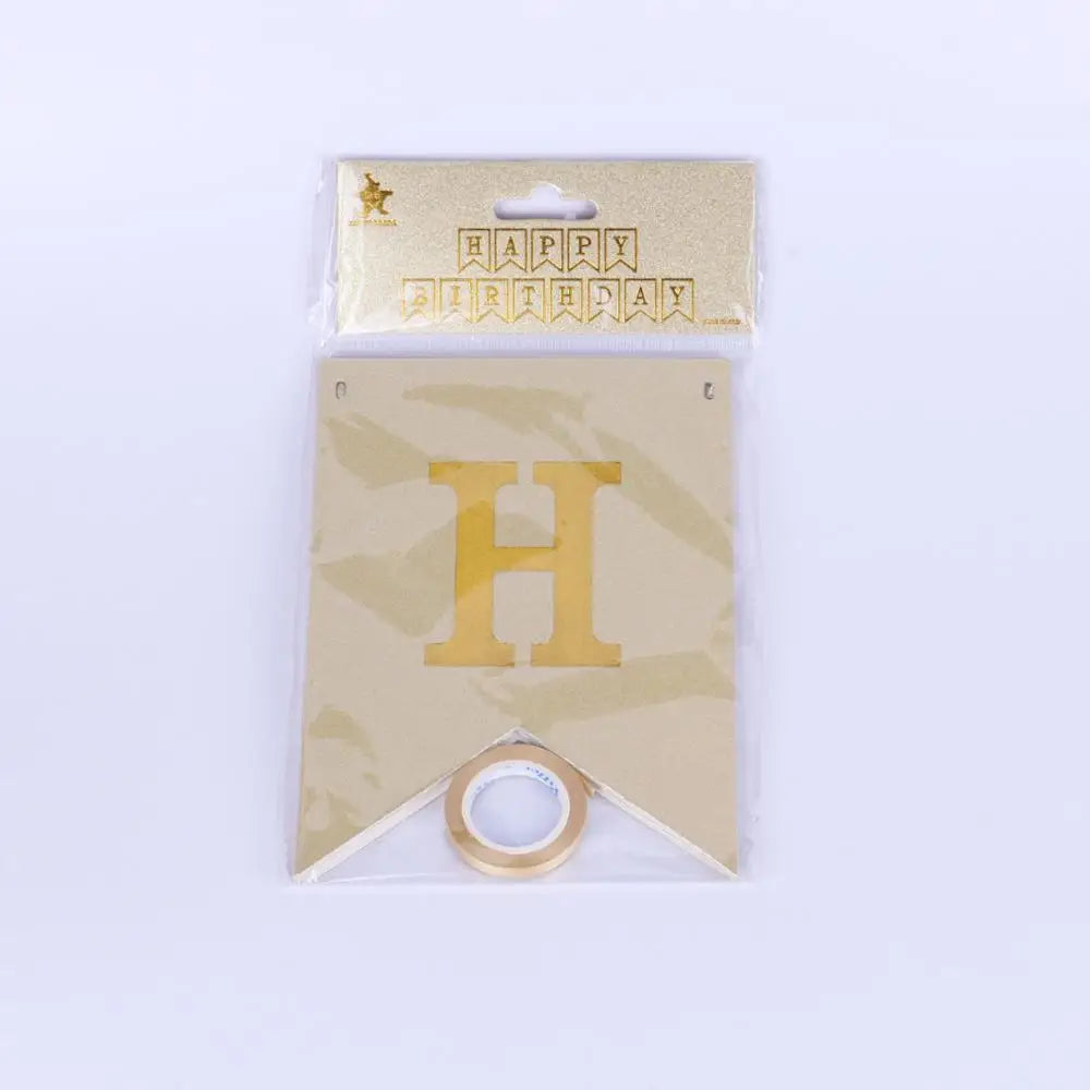 Glitter Banner Happy Birthday Banner Party Decorations Supplies