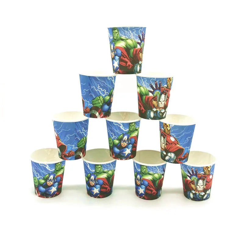 Faktari Cup Paper Ice Caren Popular Anime Figure Paper Cup Oem Children Party Paper Dispos Cup