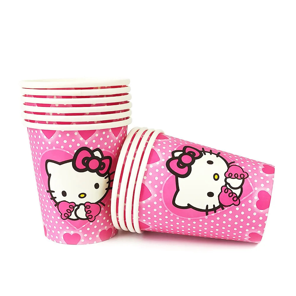 Faktari Cup Paper Ice Caren Popular Anime Figure Paper Cup Oem Children Party Paper Dispos Cup