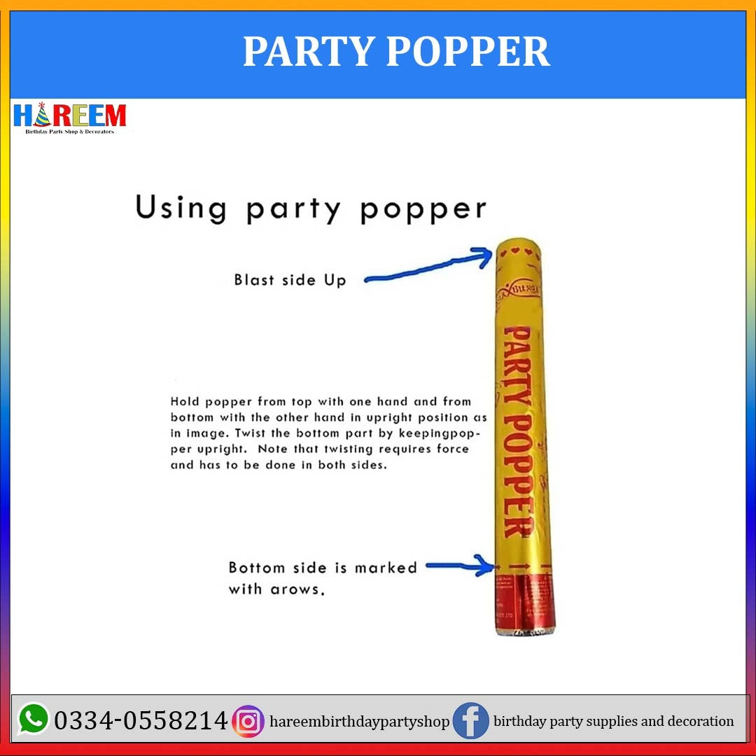Party Popper  for Birthday & Party Event