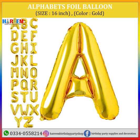 Alphabet Foil Balloon