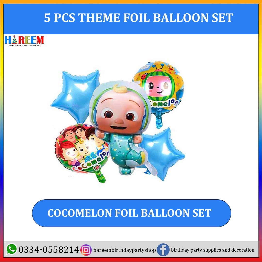 Cocomelon Foil Balloon Set