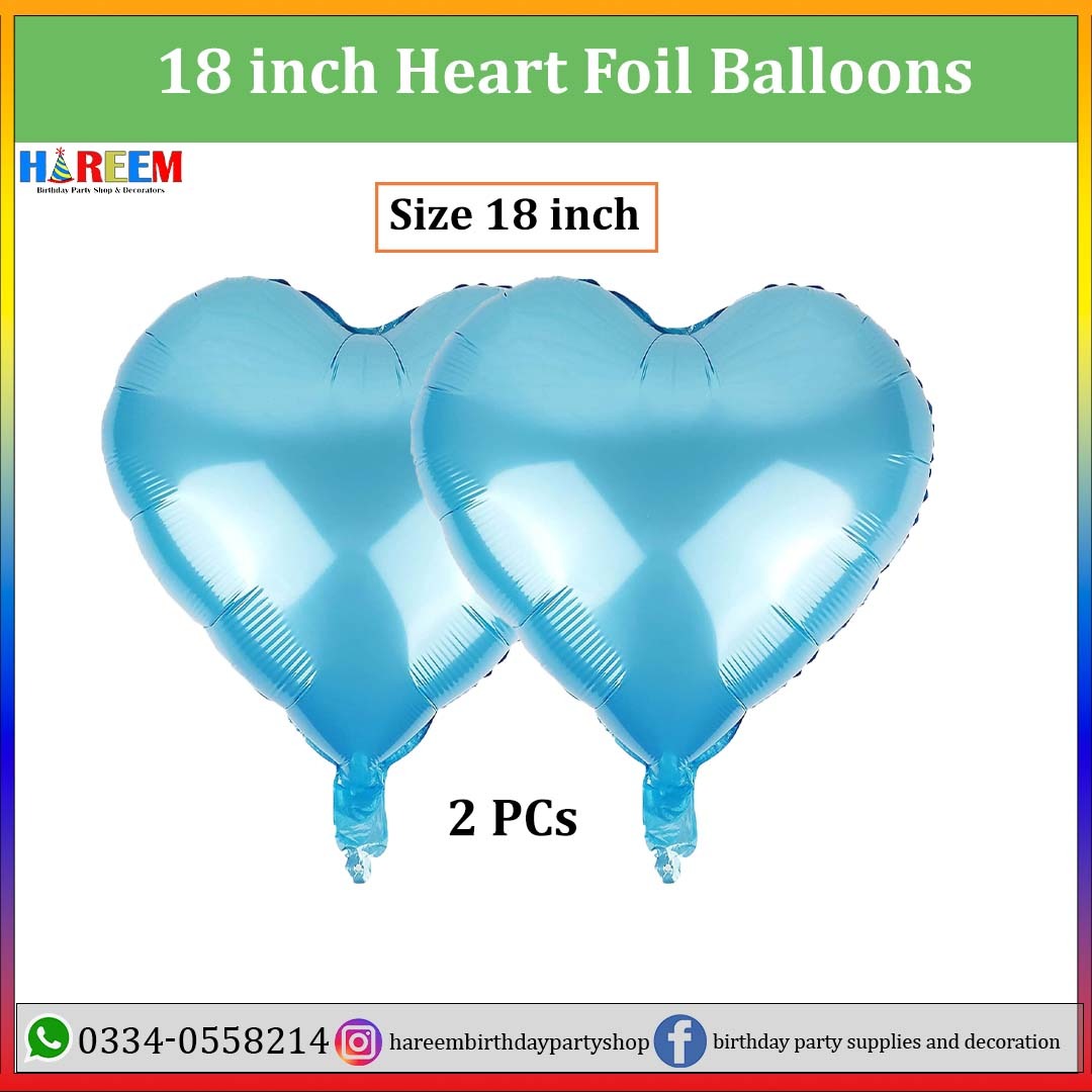 Heart Shape Metallic Foil Balloon for party decoration | 18 inches heart shape foil balloons