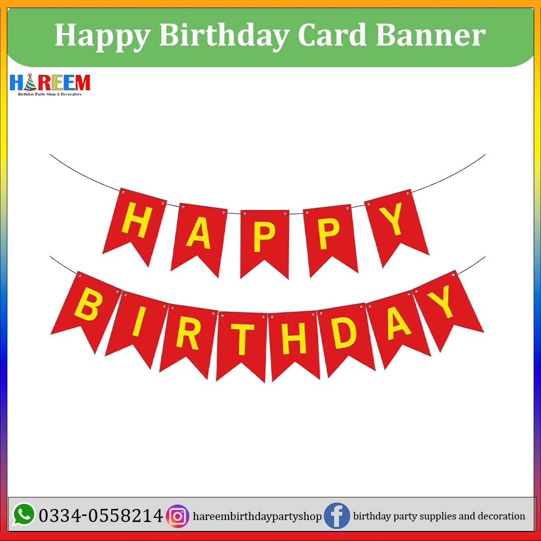 Happy Birthday Card Banner