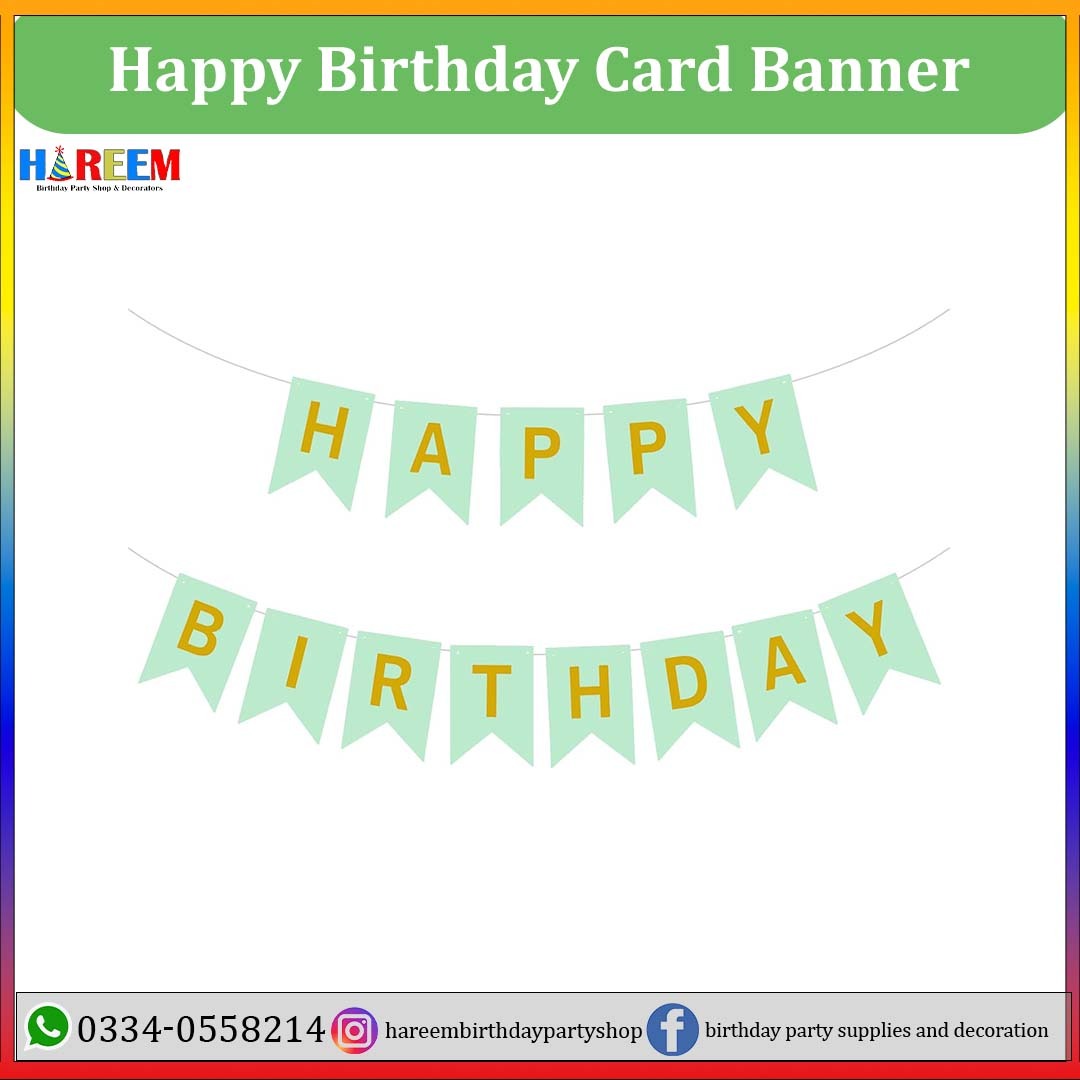 Happy Birthday Card Banner
