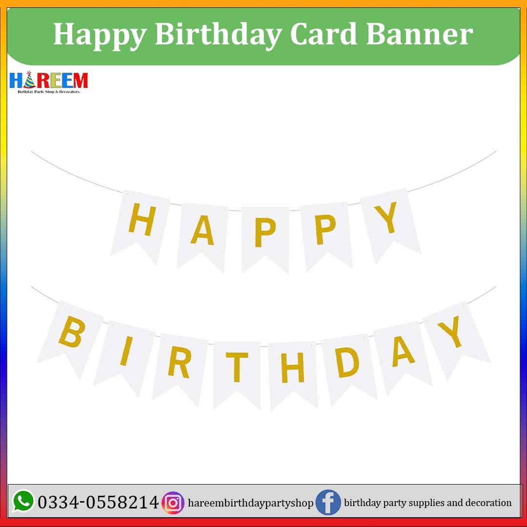 Happy Birthday Card Banner