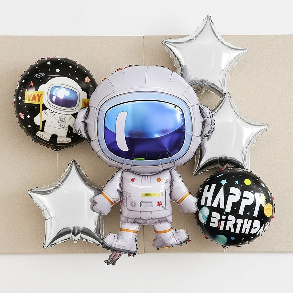 Space Theme Foil Balloon Set