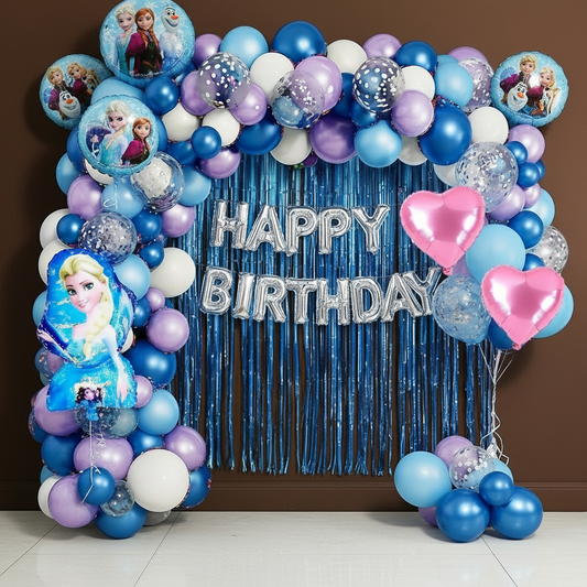 Frozen Theme Birthday & Party Decorations Full Set of Balloons & Items