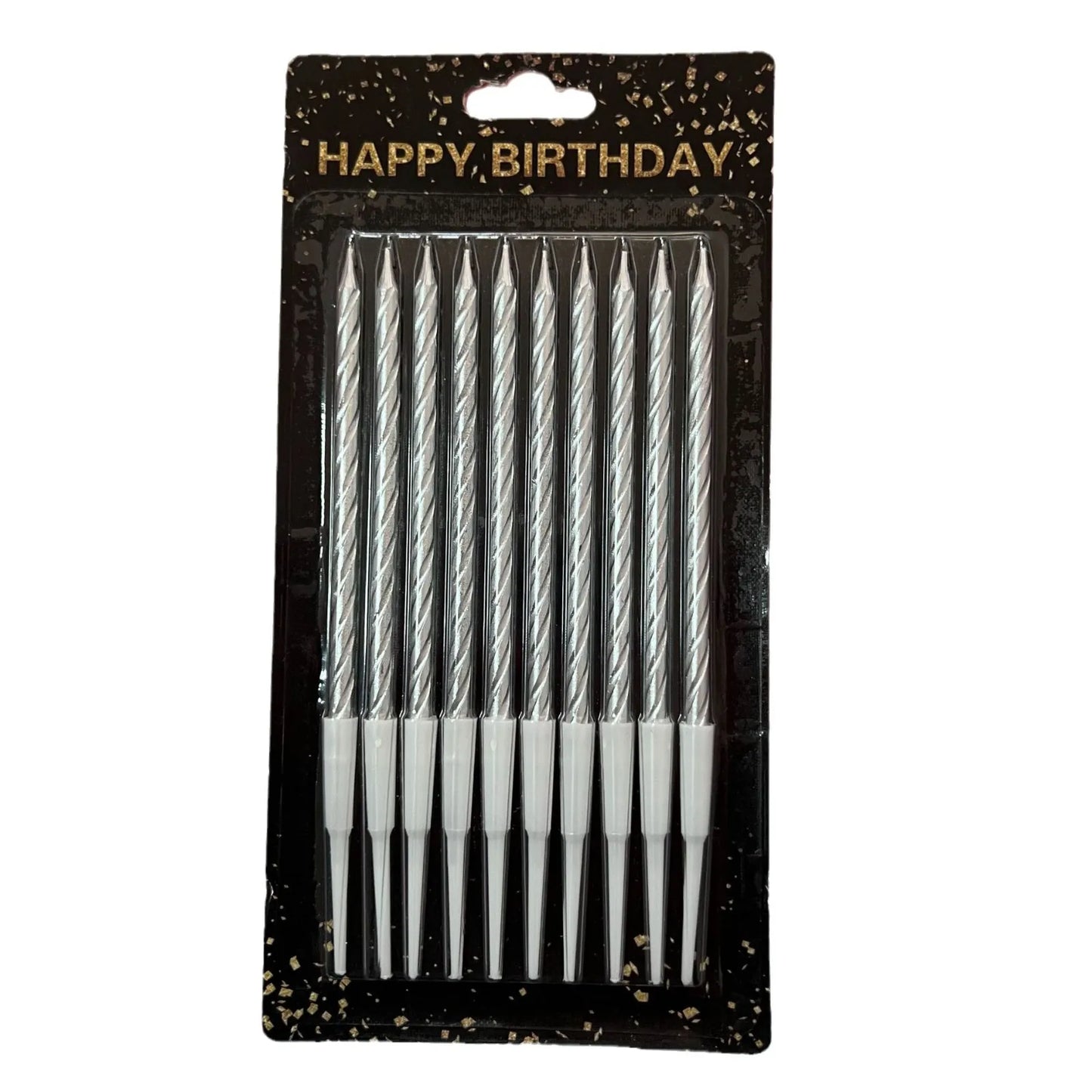 Wholesale Gold Plated Birthday Cake Candle Threaded Rod Decorative Suction Card Stick Pattern Celebratory Online Party Baking