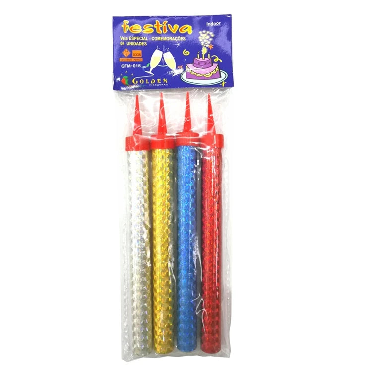 Wholesale Smokeless Cold Fountain Party Indoor Birthday Cake Sparkler Candles