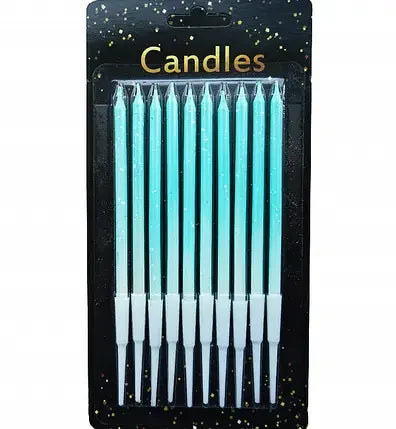 Nordic Modern OEM ODM 10 Pcs Long Rod Shaped Gradient Colour Candle Colorful Candle Stick