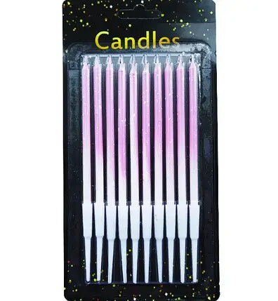 Nordic Modern OEM ODM 10 Pcs Long Rod Shaped Gradient Colour Candle Colorful Candle Stick