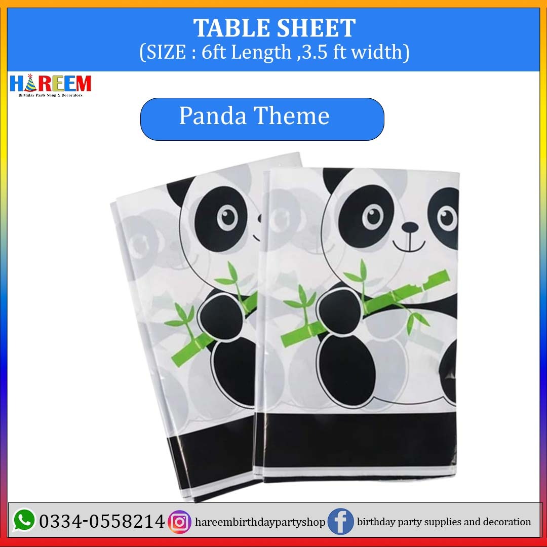 Happy Birthday & Party Character theme table sheet for Boys