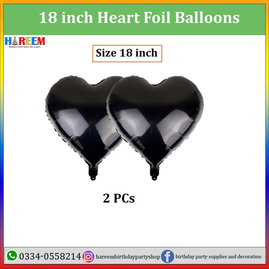 Heart Shape Metallic Foil Balloon for party decoration | 18 inches heart shape foil balloons
