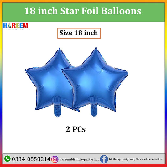Star Shape 2 small Metallic Foil Balloon for party decoration 10 inches Star foil balloons | Pack of 2 Balloons