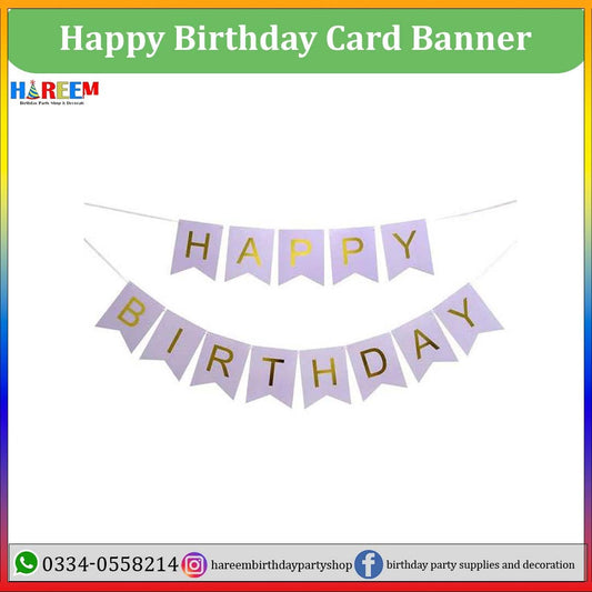 Happy Birthday Card Banner