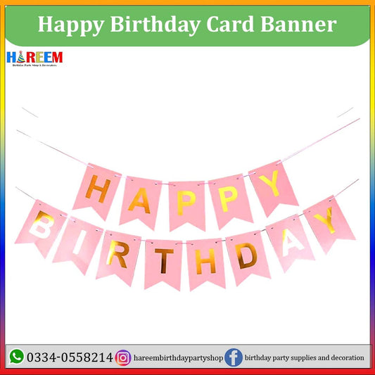 Happy Birthday Card Banner