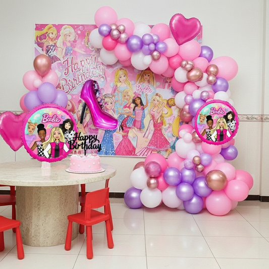 Barbie Scandal Theme Birthday & Party Decorations, Full Set of Balloons & Items